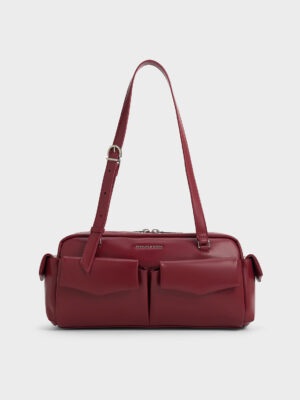 Charles & Keith - Rachel Multi-Pocket Shoulder Bag
