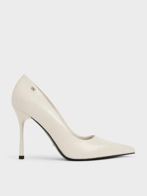 Charles & Keith - Kyra Leather Pointed-Toe Pumps