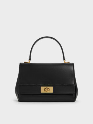 Charles & Keith - Lennie Chain-Strap Top Handle Bag