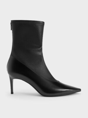 Charles & Keith - Pointed Stiletto Ankle Boots