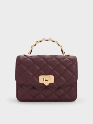 Charles & Keith - Cressida Quilted Top Handle Bag