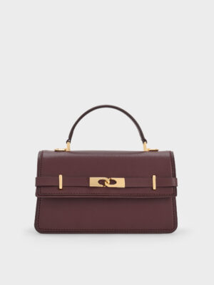 Charles & Keith - Arlet Belted Top Handle Bag