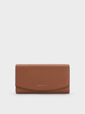 Charles & Keith - Briony Curved Flap Long Wallet