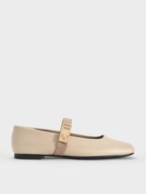 Charles & Keith - Lando Two-Tone Mary Jane Flats