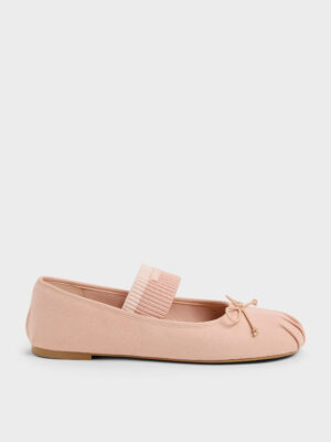 Charles & Keith - Winona Faux Suede Mary Jane Flats