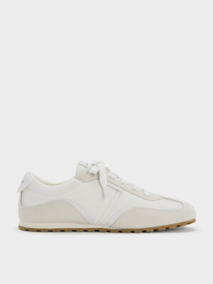 Charles & Keith - Nylon Contrast-Panel Sneakers