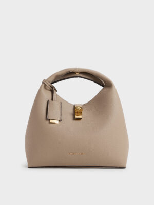 Charles & Keith - Chance Turn-Lock Bucket Bag