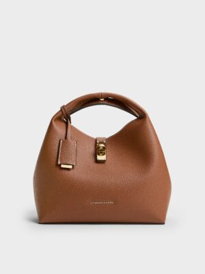 Charles & Keith - Chance Turn-Lock Bucket Bag