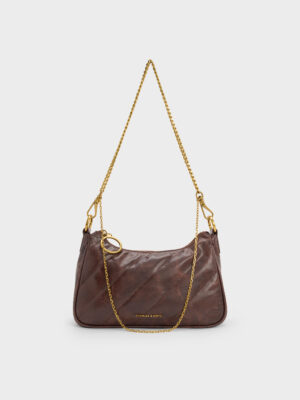 Charles & Keith - Philomena Double-Chain Crossbody Bag