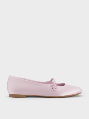 Charles & Keith - Orinda Knot-Pearl Mary Jane Flats