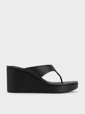 Charles & Keith - Thong Platform Wedges