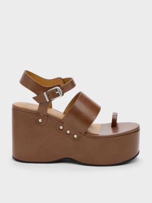 Charles & Keith - Tarian Toe-Ring Platform Wedges