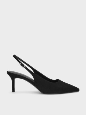 Charles & Keith - Kaia Faux Suede Slingback Pumps