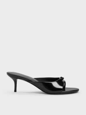 Charles & Keith - Sonali Bow Heeled Thong Sandals