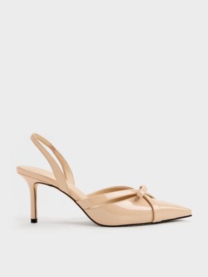 Charles & Keith - Kaleen Patent Slingback Stilettos