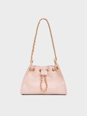 Charles & Keith - Duo Quilted Drawstring Bucket Bag