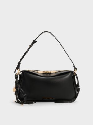 Charles & Keith - Mini Haylen Braided-Charm Shoulder Bag