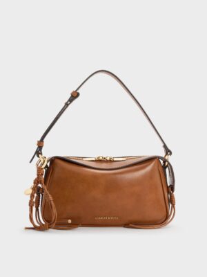 Charles & Keith - Mini Haylen Braided-Charm Shoulder Bag
