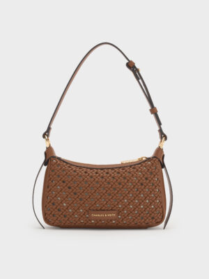 Charles & Keith - Mini Calla Woven Shoulder Bag