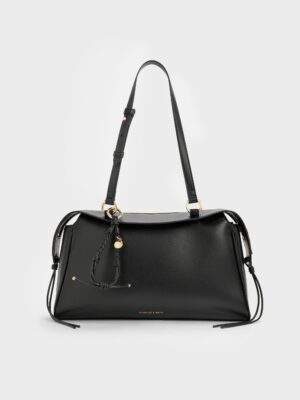 Charles & Keith - Haylen Braided-Charm Shoulder Bag