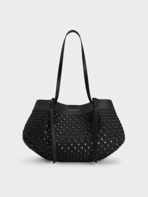 Charles & Keith - Calla Woven Tote Bag