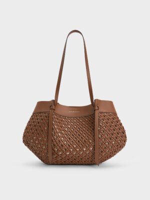 Charles & Keith - Calla Woven Tote Bag