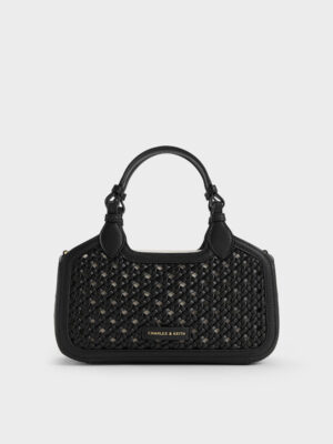 Charles & Keith - Mini Azure Woven Tote Bag