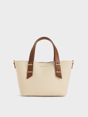 Charles & Keith - Mini Shania Canvas Tote Bag