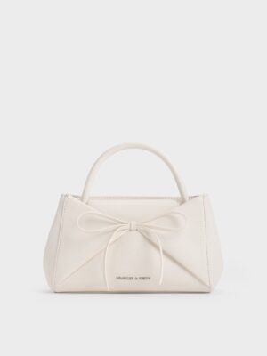 Charles & Keith - Hazel Bow Panelled Top Handle Bag