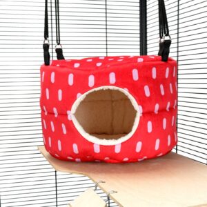 Pet Rat Ferret Chinchilla HUGE Rodent-Hive Toy - Red Dots | Little Friends