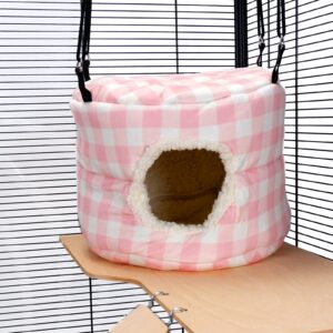Pet Rat Ferret Chinchilla HUGE Rodent-Hive Toy - Pink Gingham | Little Friends