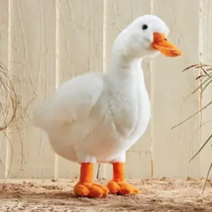 Living Nature AN381 Duck White Plush Soft Toy Large
