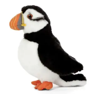 Living Nature AN405 Puffin Realistic Bird Plush Soft Toy