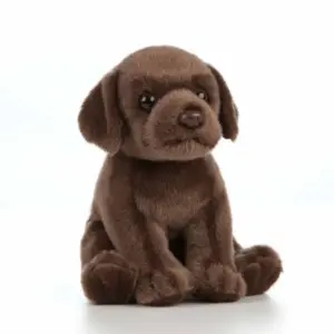 Living Nature AN432 Chocolate Labrador Puppy Plush Soft Toy