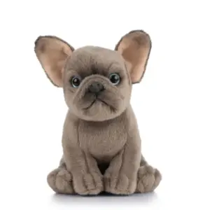 Living Nature AN437 French Bulldog Puppy Grey Plush Soft Toy