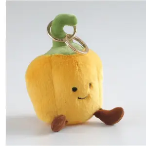 Bessie London CM309 YELLOW Pepper Plush Bag Charm Accessory