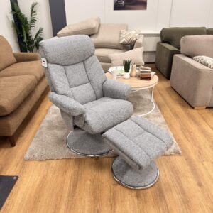 Refurbished Biarritz Lisbon Rock Recliner Chair - Lisbon Rock / Free Footstool / Fabric