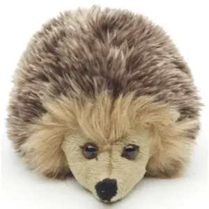 Uni Toys L89052A-GR Grey-Brown Hedgehog 15cm Fluffy Plush Toy