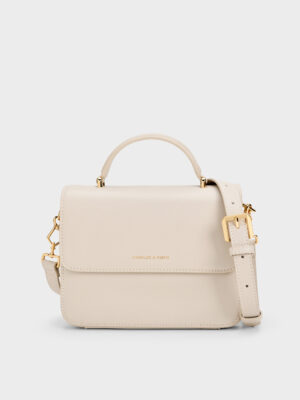 Charles & Keith - Octavia Front Flap Top Handle Bag