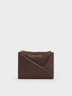 Charles & Keith - Midori Geometric Top-Zip Wallet