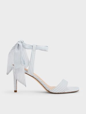 Charles & Keith - Eliana Striped Tie-Around Heels