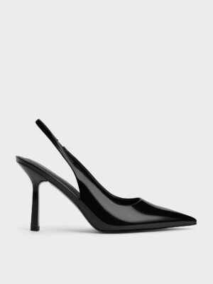 Charles & Keith - Patent Pointed Slingback Pumps
