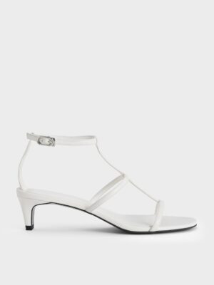 Charles & Keith - T-Bar Kitten-Heel Ankle-Strap Sandals