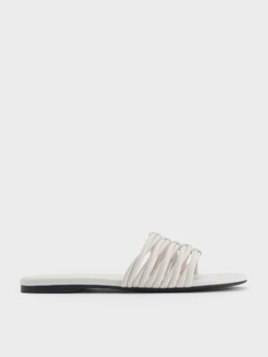 Charles & Keith - Woven Slide Sandals