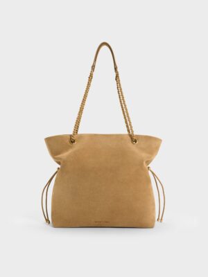 Charles & Keith - Arya Braided-Chain Tote Bag