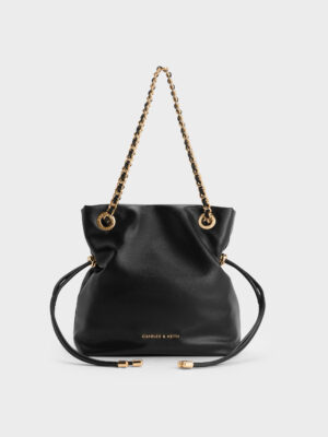 Charles & Keith - Arya Braided-Chain Crossbody Bag