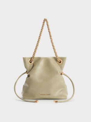 Charles & Keith - Arya Braided-Chain Crossbody Bag