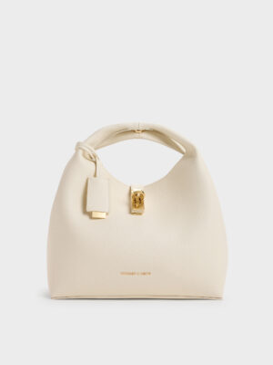Charles & Keith - Chance Turn-Lock Bucket Bag
