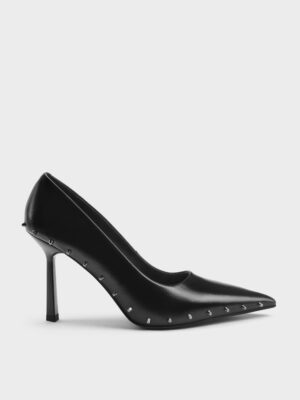 Charles & Keith - Coralie Studded Pointed Pumps