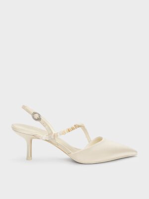 Charles & Keith - Briella Sequinned Slingback Pumps